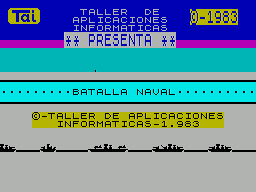 Batalla Naval (1983)(Taller de Aplicaciones Informaticas)